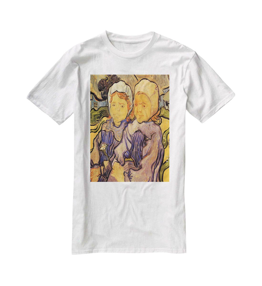 Two Children by Van Gogh T-Shirt - Canvas Art Rocks - 5