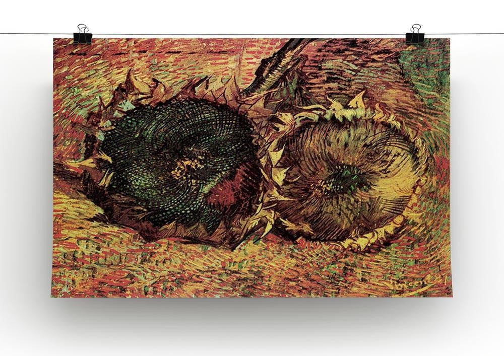 Two Cut Sunflowers 2 by Van Gogh Canvas Print & Poster - Canvas Art Rocks - 2