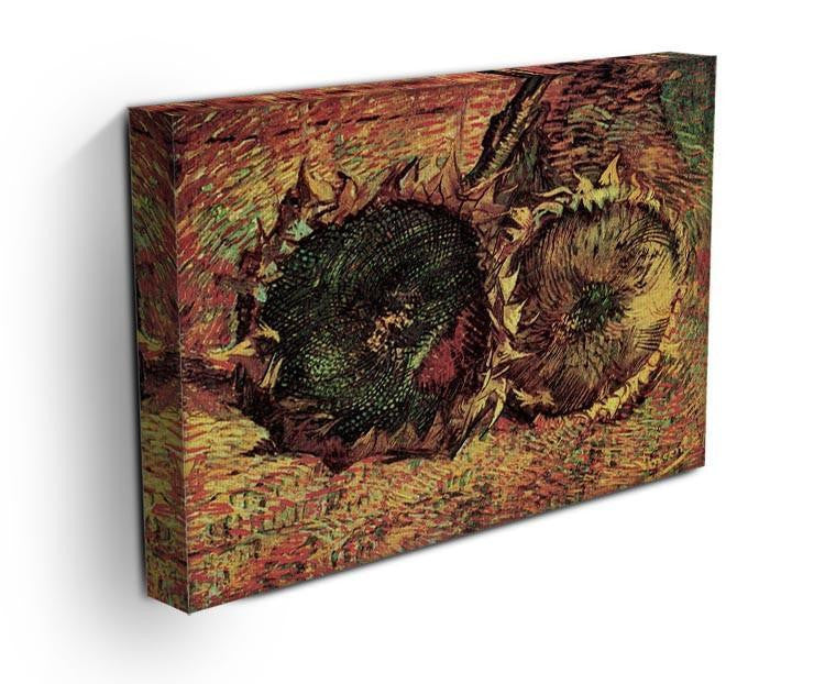 Two Cut Sunflowers 2 by Van Gogh Canvas Print & Poster - Canvas Art Rocks - 3