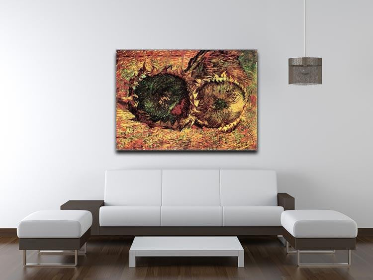 Two Cut Sunflowers 2 by Van Gogh Canvas Print & Poster - Canvas Art Rocks - 4