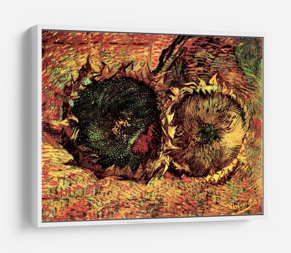 Two Cut Sunflowers 2 by Van Gogh HD Metal Print