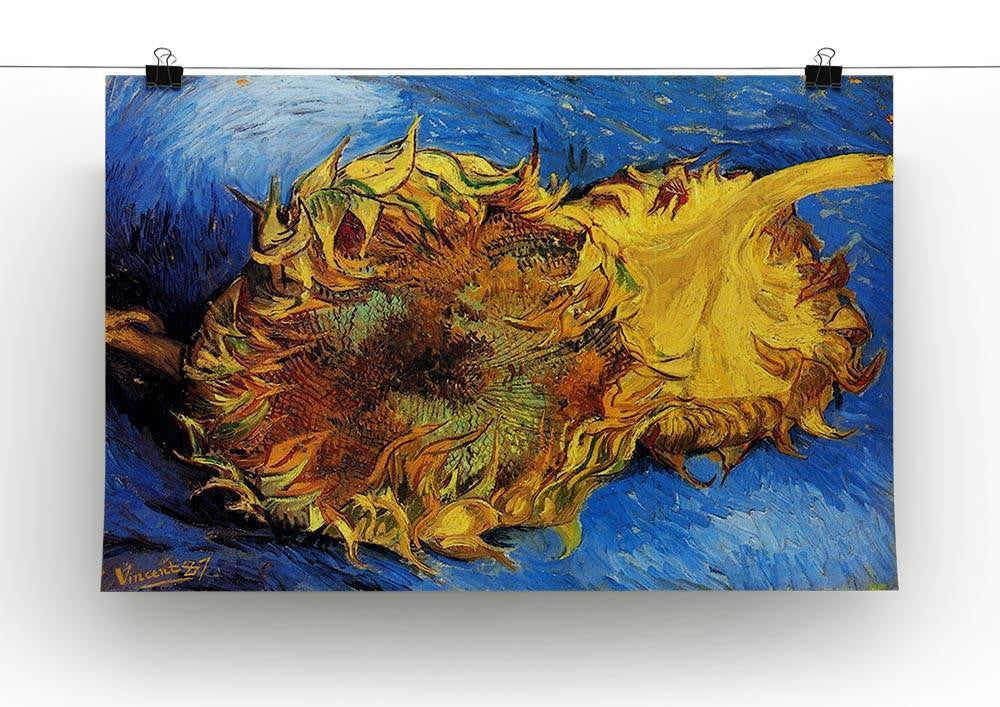 Two Cut Sunflowers 3 by Van Gogh Canvas Print & Poster - Canvas Art Rocks - 2