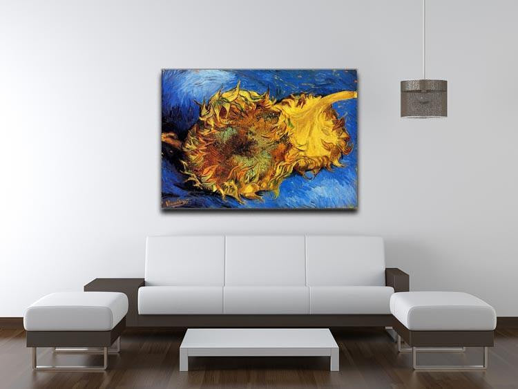 Two Cut Sunflowers 3 by Van Gogh Canvas Print & Poster - Canvas Art Rocks - 4