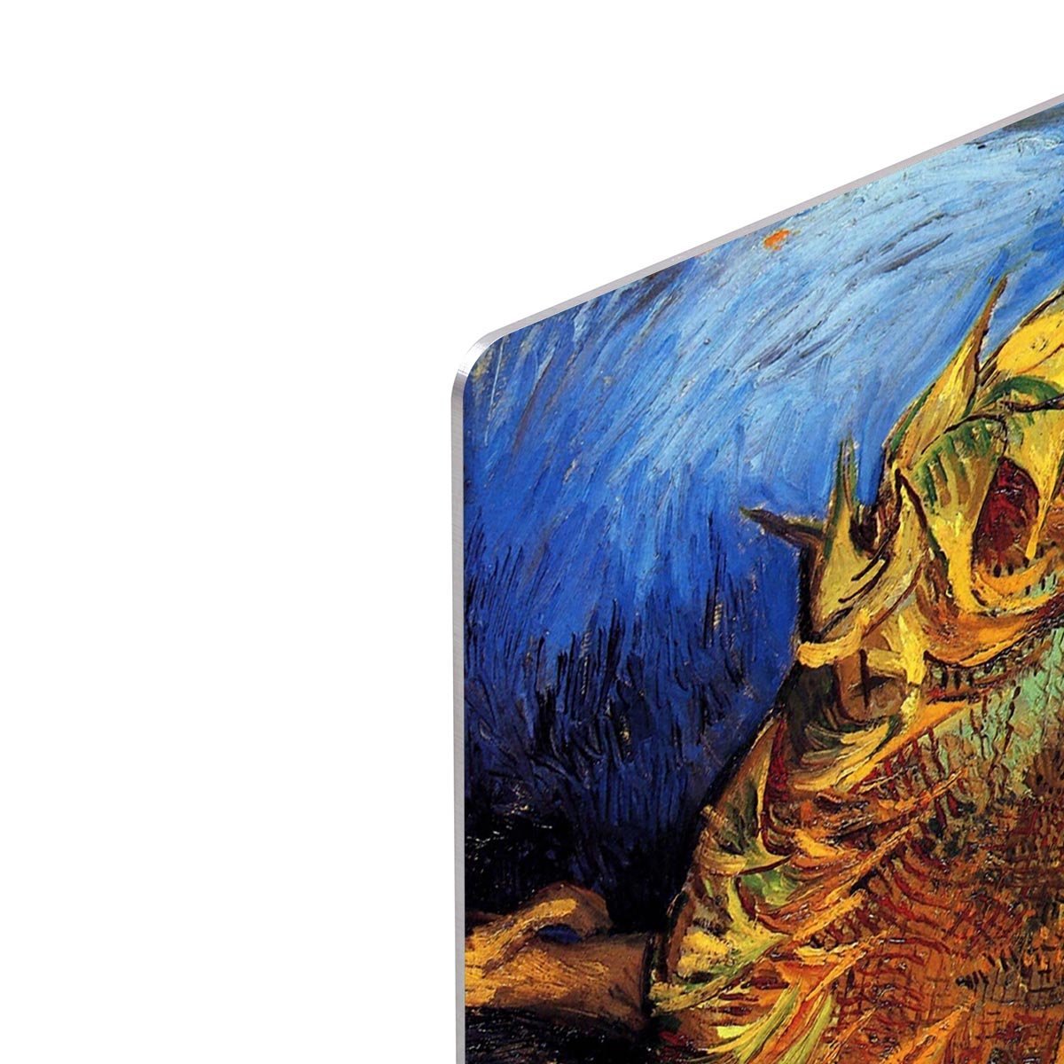 Two Cut Sunflowers 3 by Van Gogh HD Metal Print