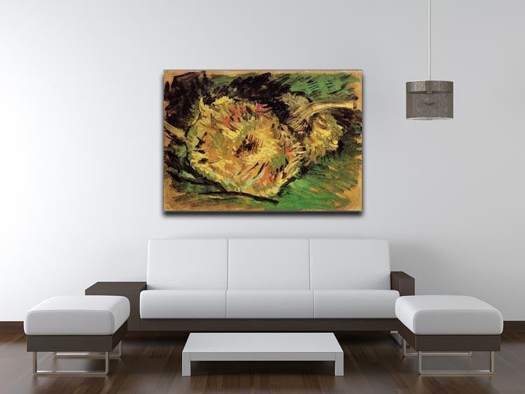 Two Cut Sunflowers by Van Gogh Canvas Print & Poster - Canvas Art Rocks - 4