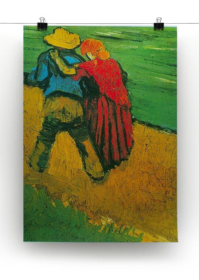 Two Lovers By Vincent Van Gogh Canvas Print & Poster - Canvas Art Rocks - 2