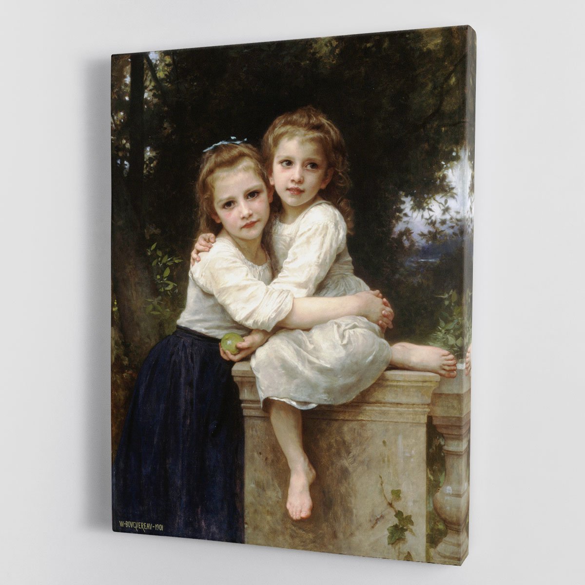 Two Sisters By Bouguereau Canvas Print or Poster