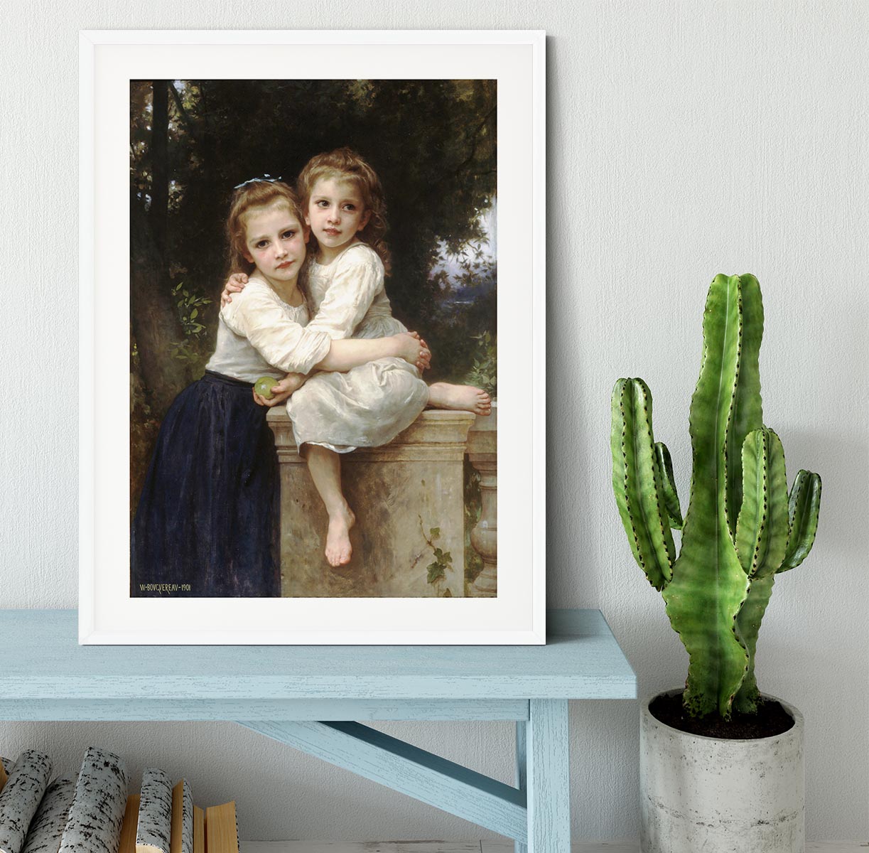 Two Sisters By Bouguereau Framed Print - Canvas Art Rocks - 5