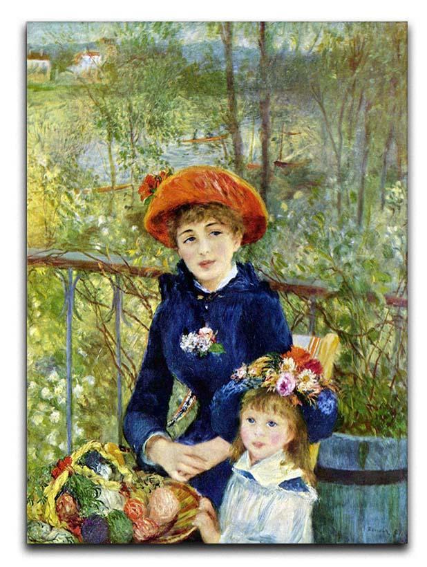 Two Sisters On The Terrace by Renoir Canvas Print or Poster  - Canvas Art Rocks - 1