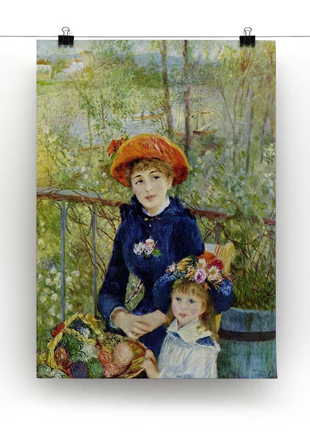 Two Sisters On The Terrace by Renoir Canvas Print or Poster - Canvas Art Rocks - 2