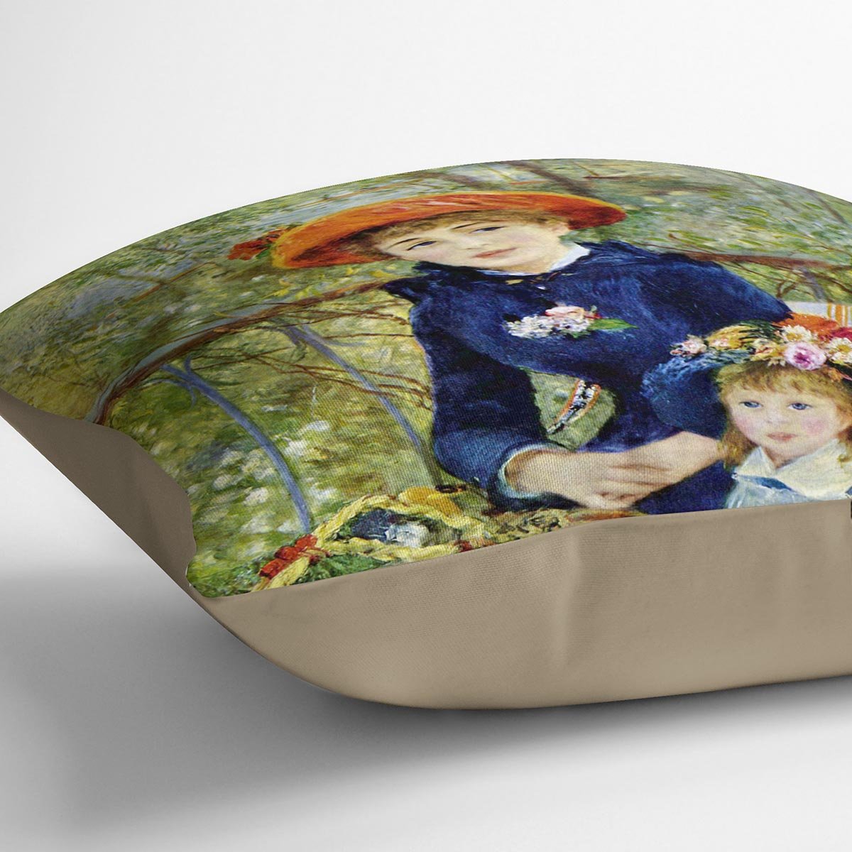 Two Sisters On The Terrace by Renoir Throw Pillow