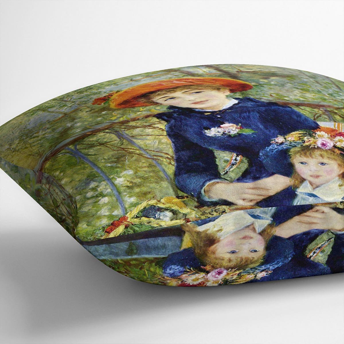 Two Sisters On The Terrace by Renoir Throw Pillow