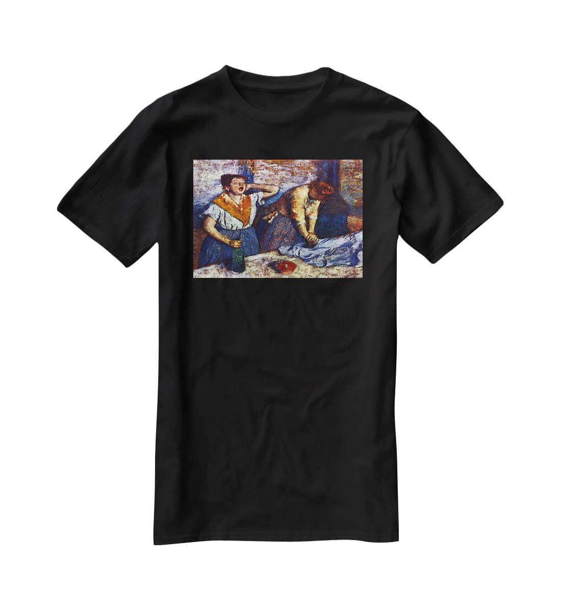 Two cleaning women by Degas T-Shirt - Canvas Art Rocks - 1