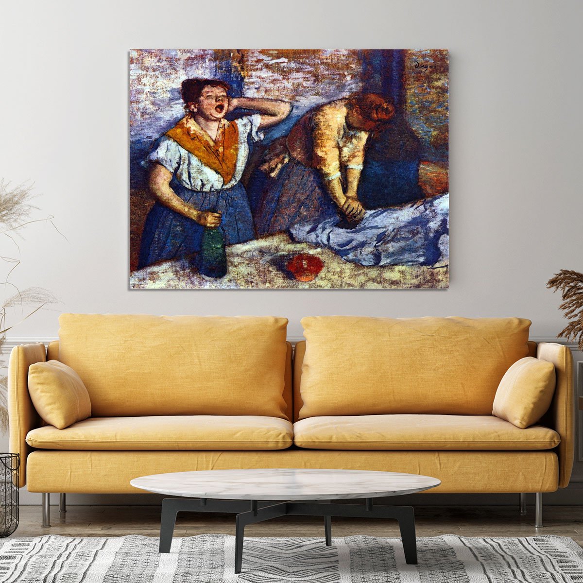 Two cleaning women by Degas Canvas Print or Poster
