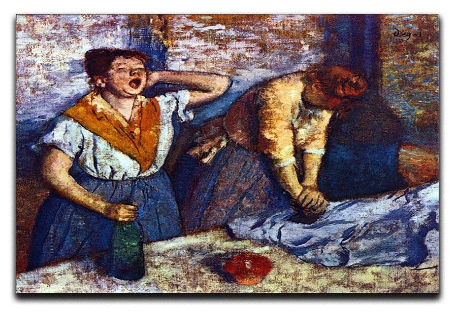 Two cleaning women by Degas Canvas Print or Poster - Canvas Art Rocks - 1
