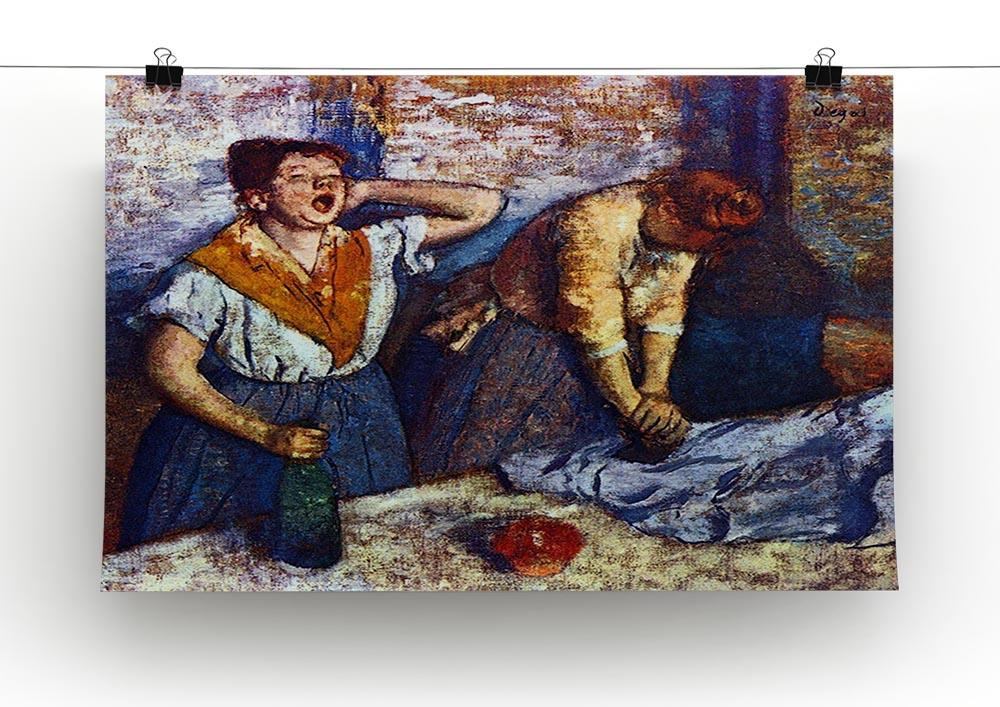 Two cleaning women by Degas Canvas Print or Poster - Canvas Art Rocks - 2