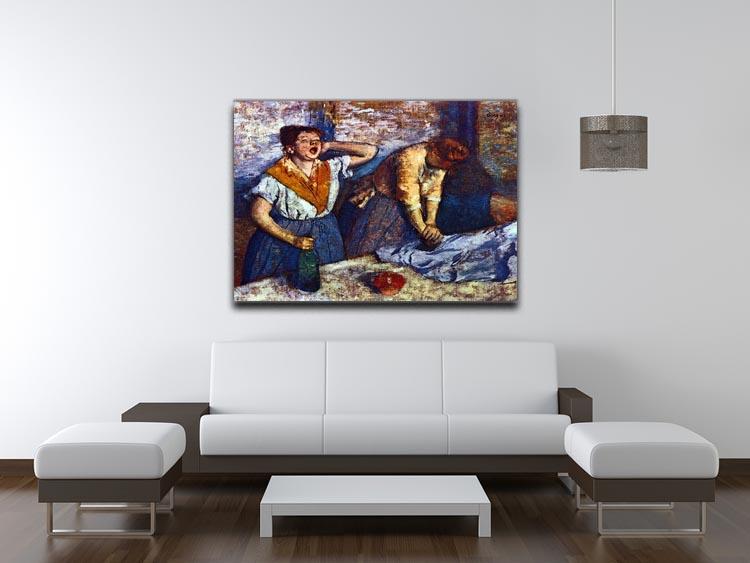 Two cleaning women by Degas Canvas Print or Poster - Canvas Art Rocks - 4