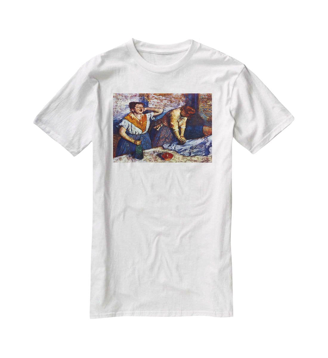 Two cleaning women by Degas T-Shirt - Canvas Art Rocks - 5