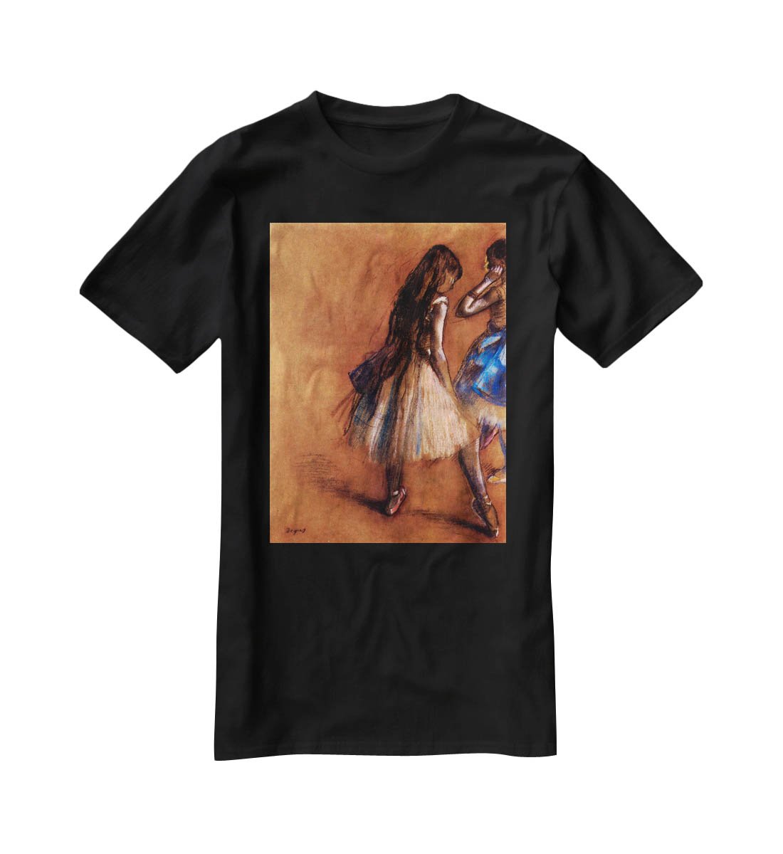 Two dancers 1 by Degas T-Shirt - Canvas Art Rocks - 1