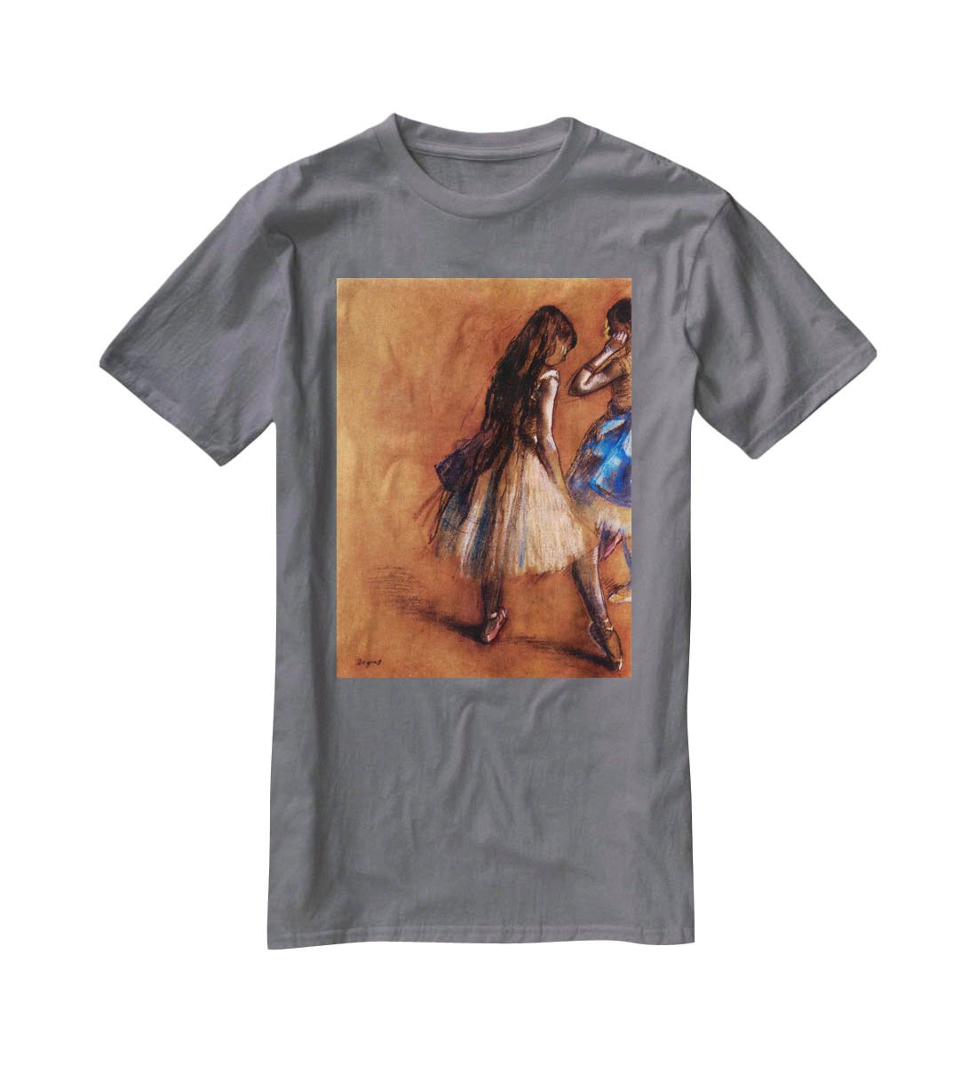 Two dancers 1 by Degas T-Shirt - Canvas Art Rocks - 3