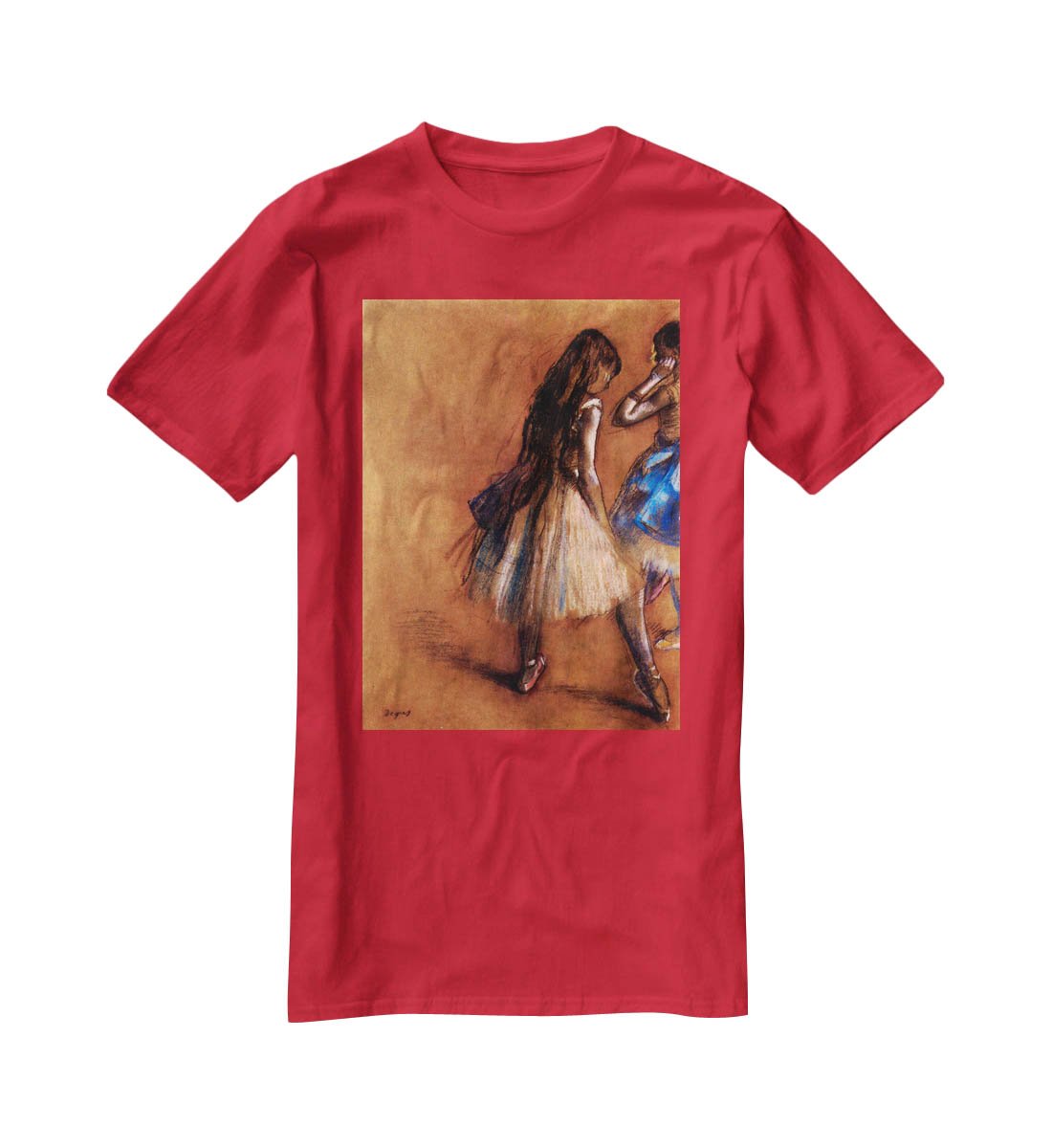 Two dancers 1 by Degas T-Shirt - Canvas Art Rocks - 4