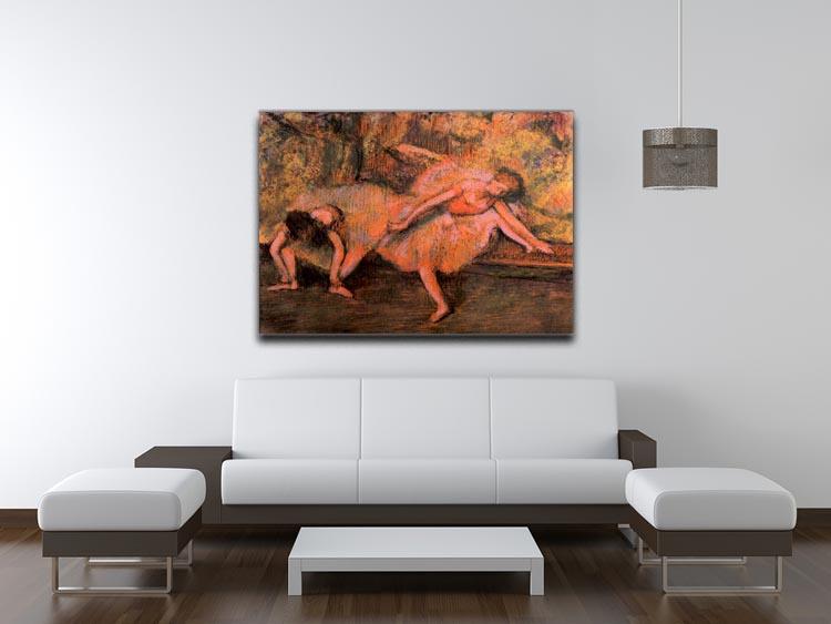 Two dancers on a bank by Degas Canvas Print or Poster - Canvas Art Rocks - 4