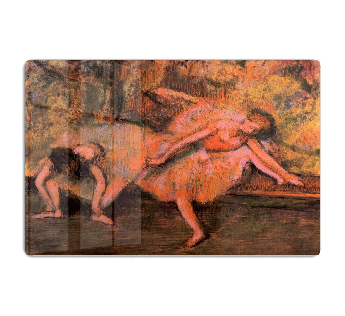 Two dancers on a bank by Degas HD Metal Print - Canvas Art Rocks - 1