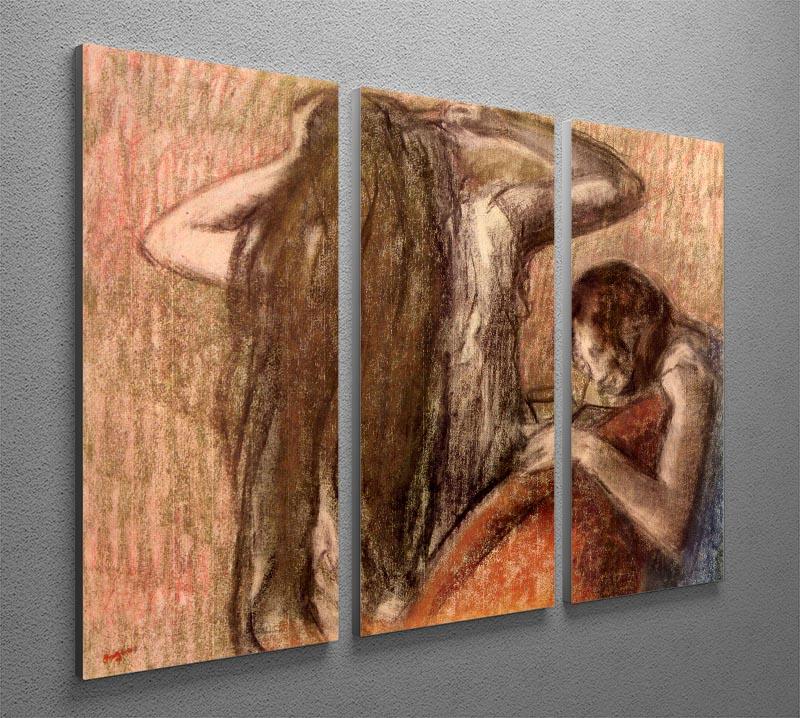Two girls by Degas 3 Split Panel Canvas Print - Canvas Art Rocks - 2
