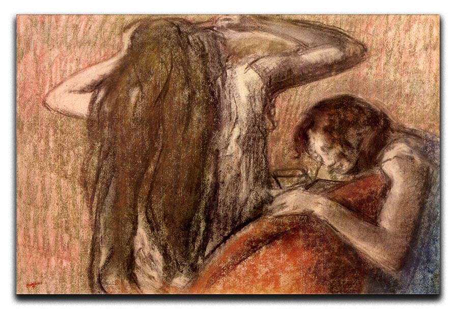Two girls by Degas Canvas Print or Poster - Canvas Art Rocks - 1