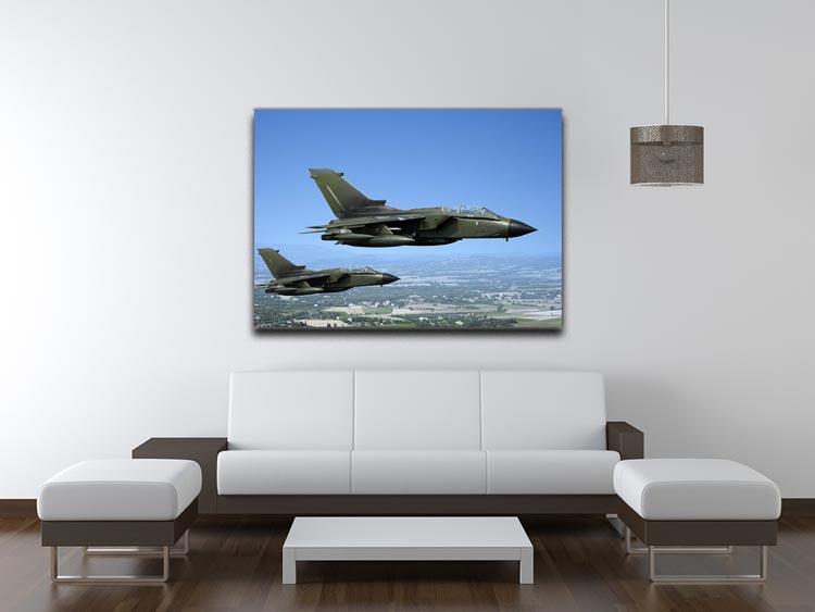 Two green fighter jets Canvas Print or Poster - Canvas Art Rocks - 4