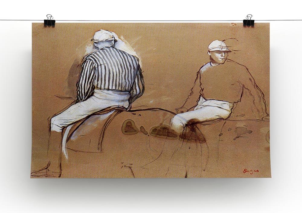 Two jockeys by Degas Canvas Print or Poster - Canvas Art Rocks - 2