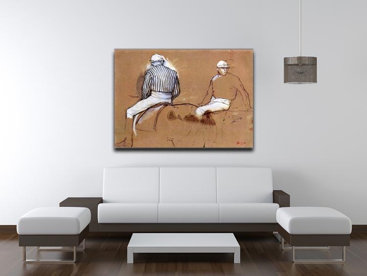 Two jockeys by Degas Canvas Print or Poster - Canvas Art Rocks - 4