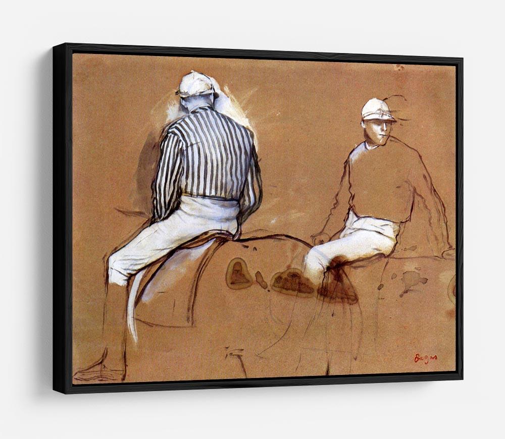 Two jockeys by Degas HD Metal Print - Canvas Art Rocks - 6