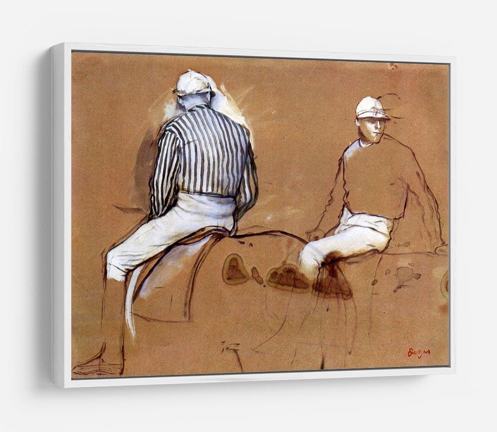Two jockeys by Degas HD Metal Print - Canvas Art Rocks - 7