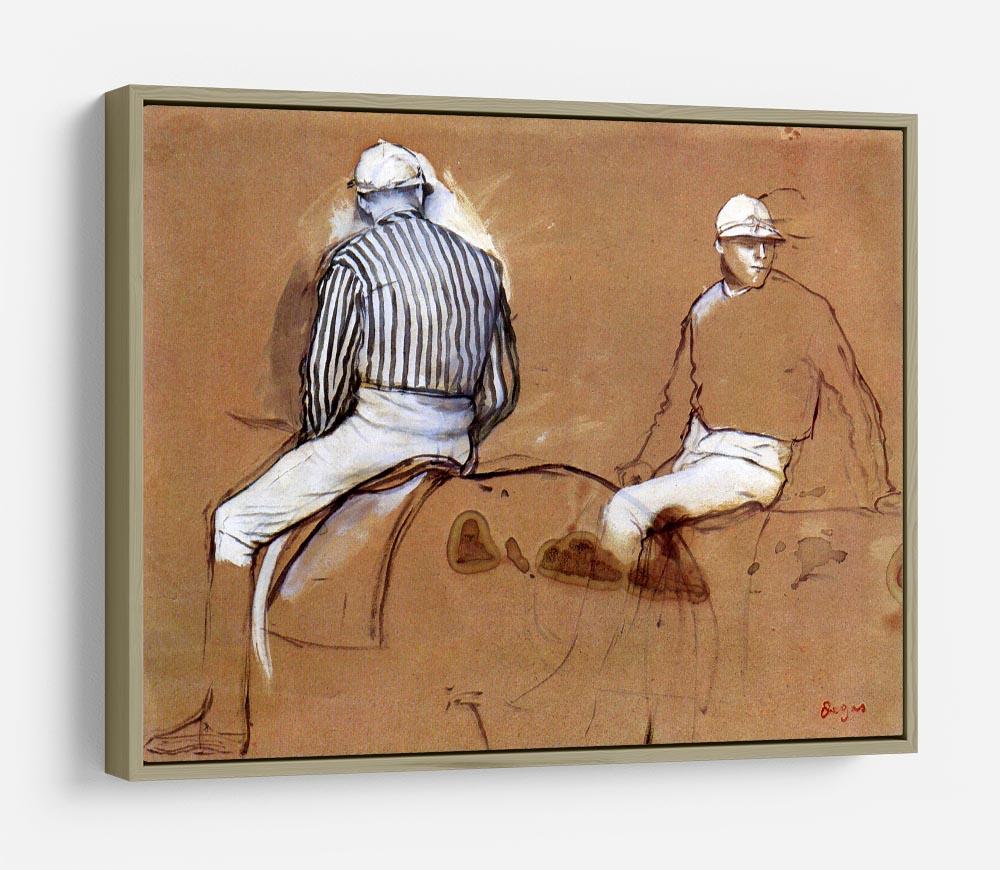 Two jockeys by Degas HD Metal Print - Canvas Art Rocks - 8