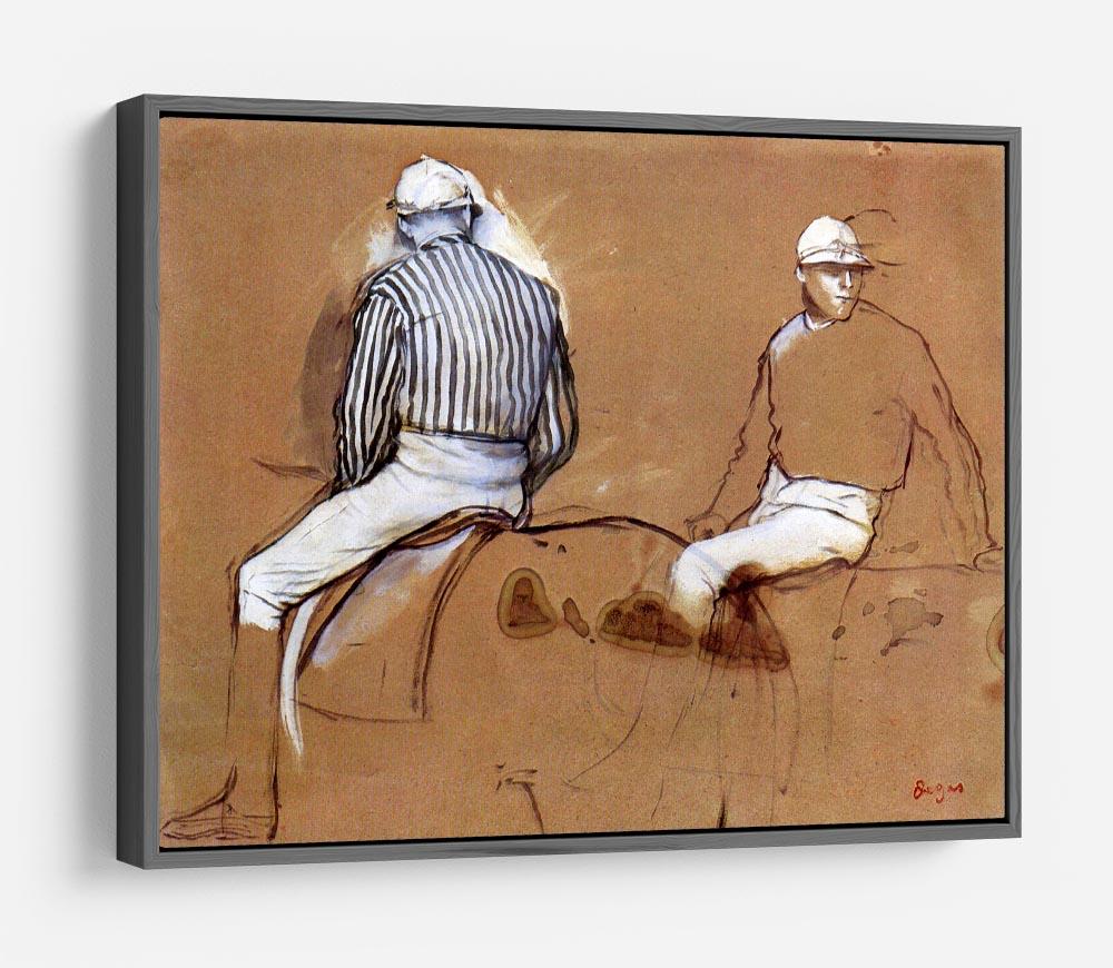 Two jockeys by Degas HD Metal Print - Canvas Art Rocks - 9