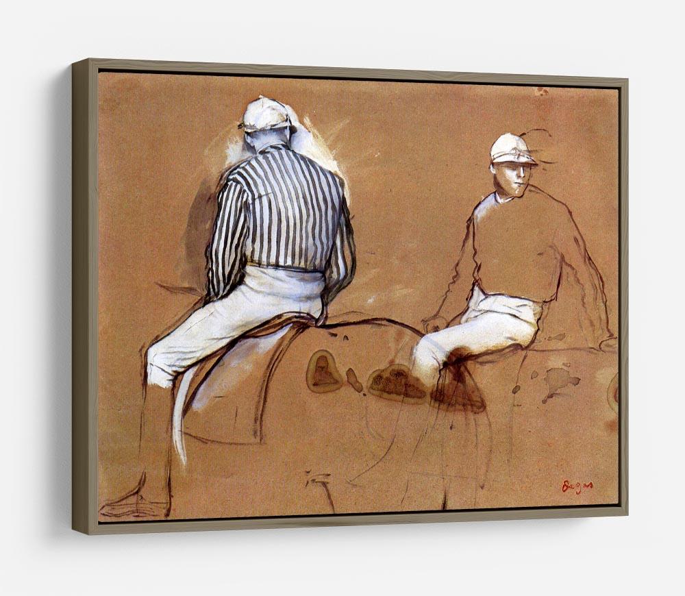 Two jockeys by Degas HD Metal Print - Canvas Art Rocks - 10
