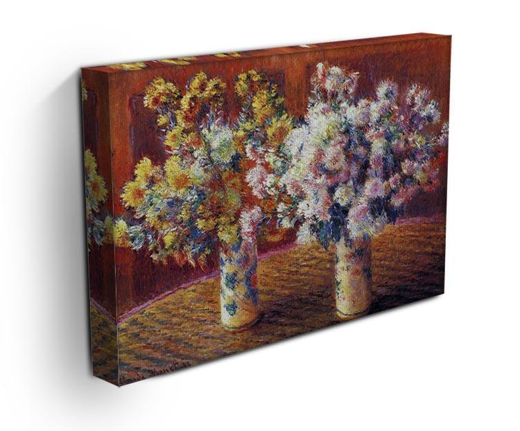 Two vases with Chrysanthemums by Monet Canvas Print & Poster - Canvas Art Rocks - 3