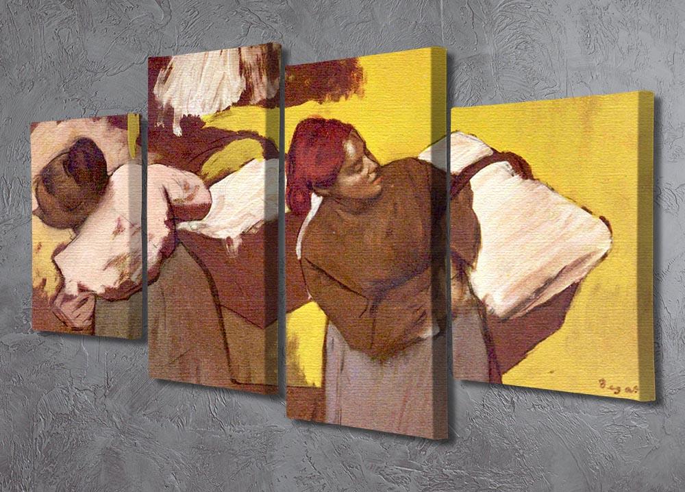 Two washer women by Degas 4 Split Panel Canvas - Canvas Art Rocks - 2
