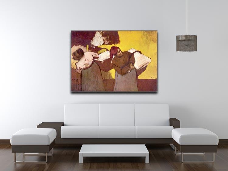 Two washer women by Degas Canvas Print or Poster - Canvas Art Rocks - 4
