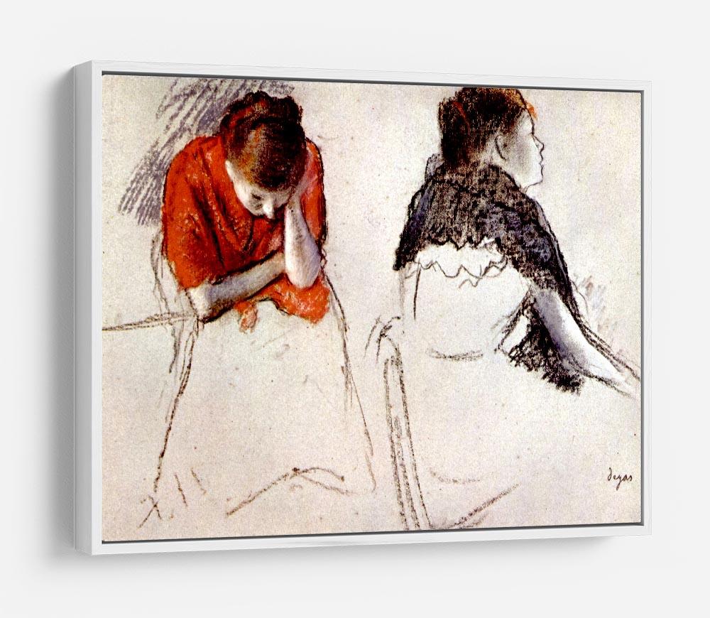 Two women seated by Degas HD Metal Print - Canvas Art Rocks - 7