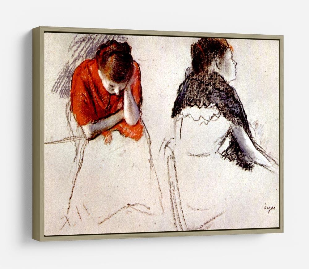 Two women seated by Degas HD Metal Print - Canvas Art Rocks - 8
