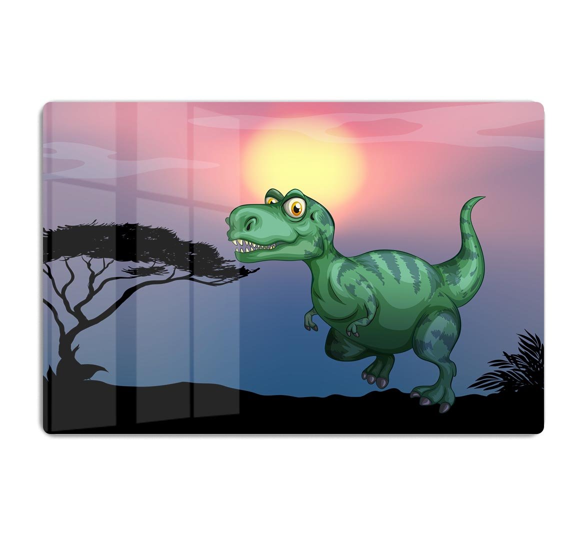 Tyrannosaurus rex in the field HD Metal Print