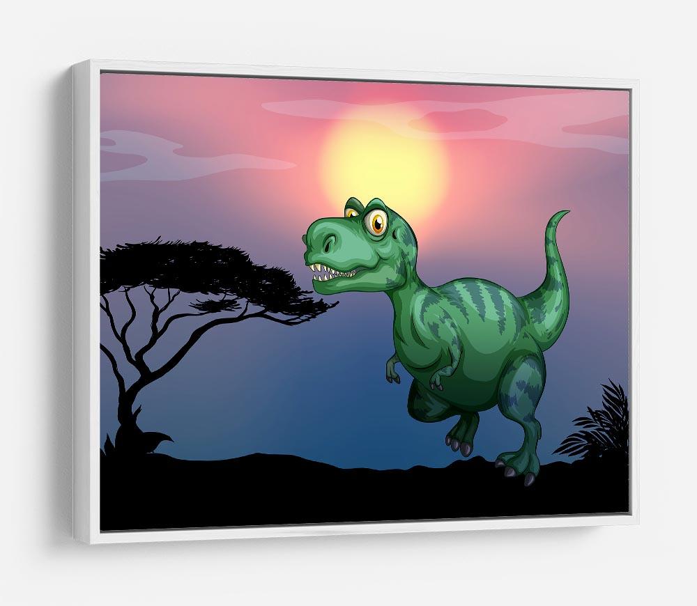 Tyrannosaurus rex in the field HD Metal Print