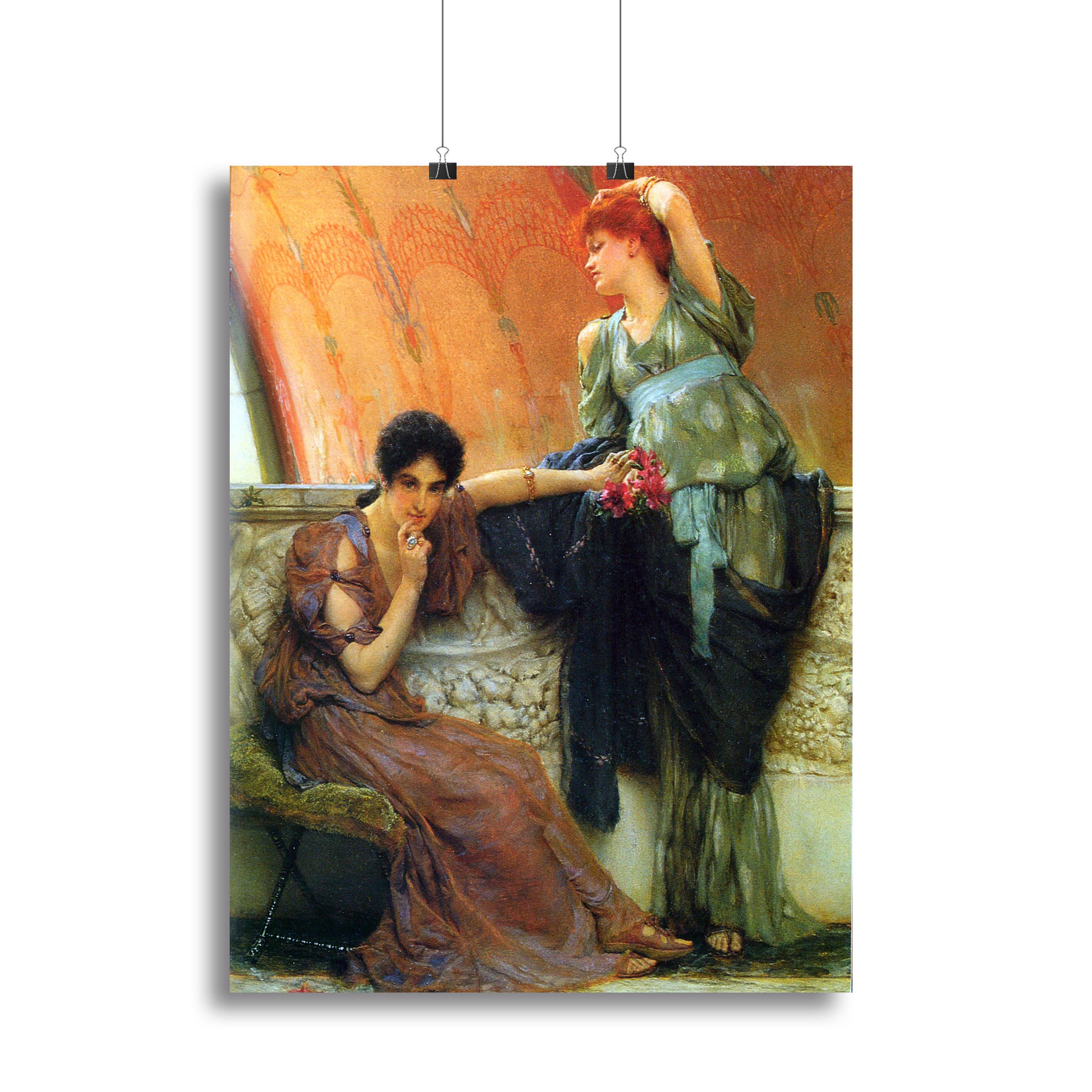 Unconscious rivals detail by Alma Tadema Canvas Print or Poster - Canvas Art Rocks - 2