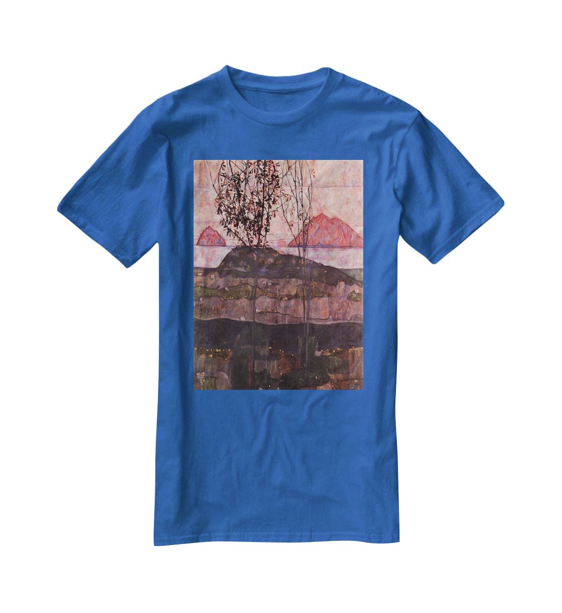 Underground Sun by Egon Schiele T-Shirt - Canvas Art Rocks - 2