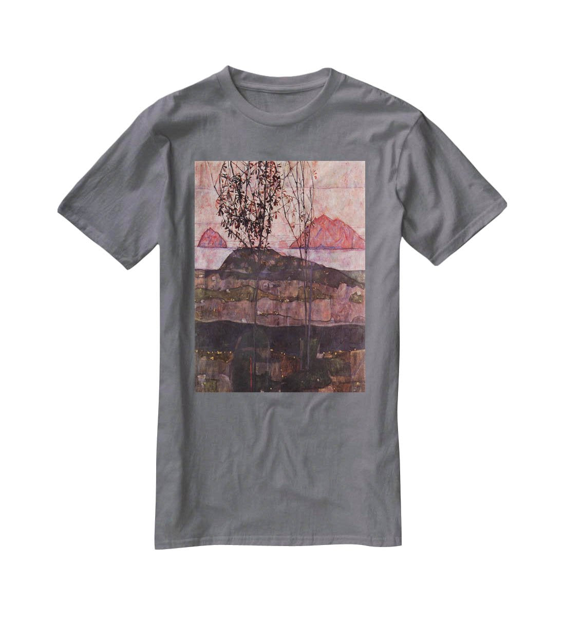 Underground Sun by Egon Schiele T-Shirt - Canvas Art Rocks - 3