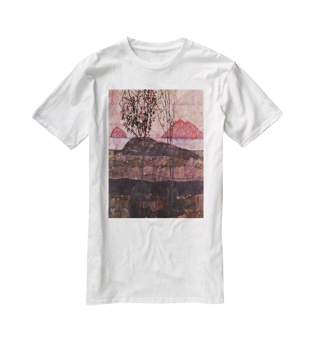 Underground Sun by Egon Schiele T-Shirt - Canvas Art Rocks - 5