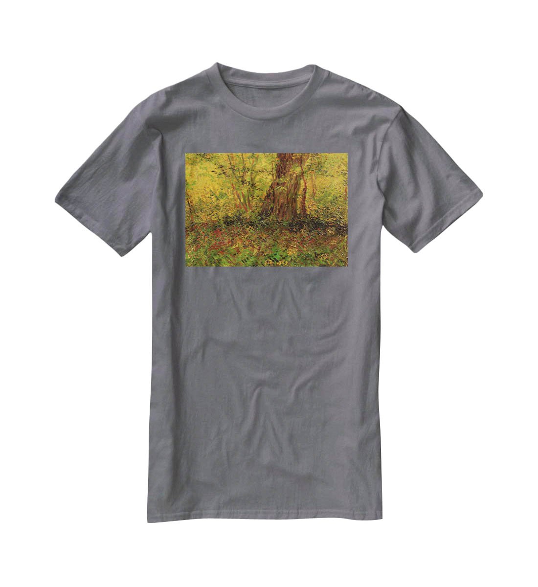 Undergrowth 2 by Van Gogh T-Shirt - Canvas Art Rocks - 3