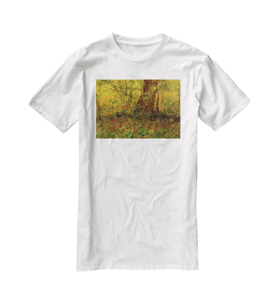 Undergrowth 2 by Van Gogh T-Shirt - Canvas Art Rocks - 5